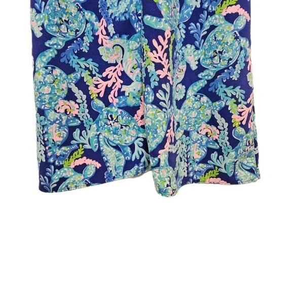 Lilly Pulitzer Blue and Pink Sleeveless Jane Dress - Picture 9 of 12